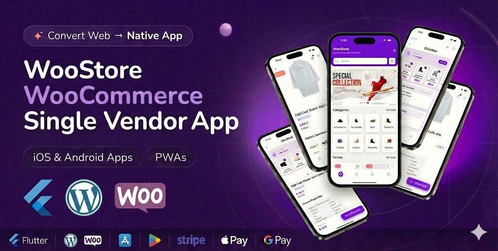 WooStore Woocommerce Single vendor App